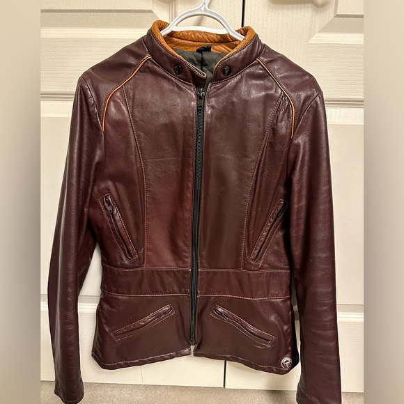 Vintage TAURUS Leather Biker Jacket - Picture 2 of 6